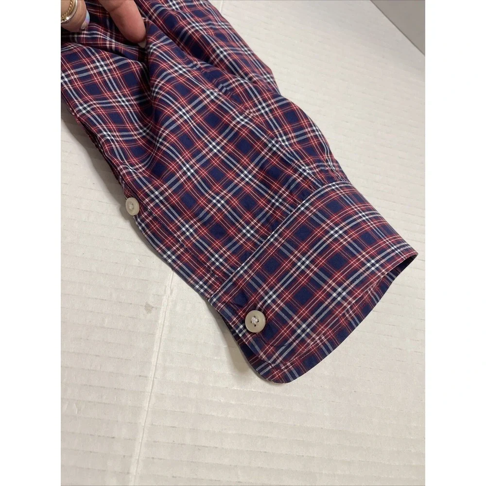 Polo Ralph Lauren Men's Blake Button Up Long Sleeve Red & Blue Plaid Sz XL